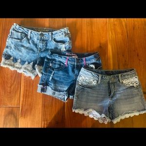 ❤️❤️ S0 CUTE!! 3 PAIRS girls size 10 shorts
